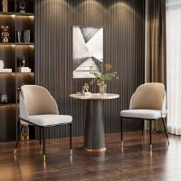 Canora Grey Atlandida Upholstered Dining Chair Beige 80.5cm H X 50cm W X 53cm D