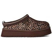 UGG Tazz Caspian 1178430-BCDR Womens Brown Spotted Print Platform Slipper GUG121