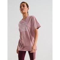 Under Armour Womens Varsity T-Shirt Tourmaline Pink 12