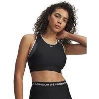 Under Armour Crossback Mid Open Back Sports Bra XS Black