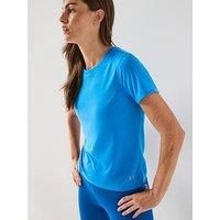 Under Armour Women/'s Launch Short Sleeve, Lightweight and Breathable Women/'s T-Shirt, Comfortable Running Top with Reflective Detailing,Blue Atlantis / / Reflective,XS