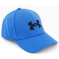 Under Armour Men/'s Blitzing, Comfortable Running Cap for All-Day Breathability and Sun Protection, Men/'s Cap with Ventilation and Pre-Curved Visor,Blue Atlantis / / Black,L/XL
