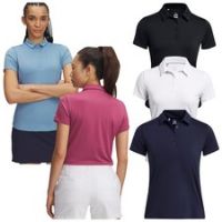 Under Armour Ladies Playoff Golf Polo Shirt Lightweight Breathable Stretch UA