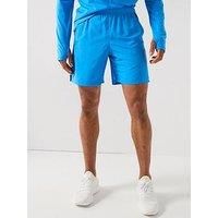 Under Armour Men/'s Launch 7in Shorts, Lightweight and Fast-Drying Running Shorts, Men/'s Gym Gear with Breathable Design and Pockets,Blue Atlantis/Washed Navy/Reflective,MD