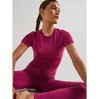 Under Armour Women/'s Vanish Seamless Short Sleeve T-Shirt, Fuchsia Dusk/Dark Maroon/Dark Maroon, XS