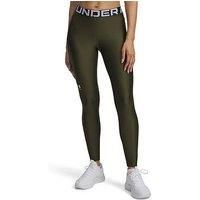 Under Armour Women/'s HeatGear Authentics Leggings, Expedition Green/White, Large