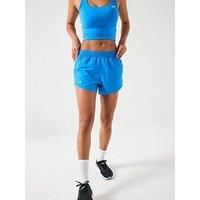 Under Armour Women/'s Fly by 3in Shorts, Lightweight and Comfortable Women/'s Gym Wear, Ladies/' Sports Shorts with Ventilation Panels and Zip Pocket,Blue Atlantis/Blue Atlantis/Reflective,XS