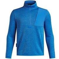 Under Armour Junior Boys Drive Hybrid Storm SweaterFleece Half Zip Golf Top UA