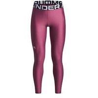 Under Armour Junior Girls Training Heatgear Tights - Burgundy