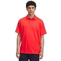Under Armour Men/'s Tech Polo, Lightweight, Fast-Drying and Breathable Men/'s Top, Casual Polo Shirt with 3-Button Placket and Collar,Racer Red / / Pitch Gray,LG