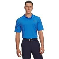 Under Armour Mens Matchplay Polo Short Sleeve Blue Atlantis L