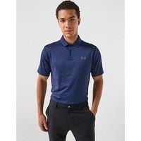 Under Armour Mens Golf Matchplay Printed Polo Shirt - Navy