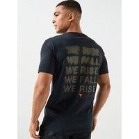 Under Armour Mens Training Project Rock T-Shirt - Black