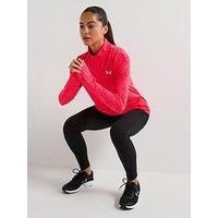 Under Armour Women/'s Tech Half-Zip Twist, Women/'s Gym Wear Made from Super-Soft, Fast-Drying Material, Half-Zip Top with Odour Control Technology,Racer Red / / White,LG