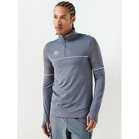 Under Armour Mens Challenger Training 1/4 Zip Top - Grey
