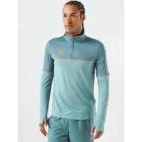 Under Armour Men/'s Challenger Training Quarter Zip, Tough, Lightweight and Breathable Tracksuit Top for Sports and Athletics, Men/'s Quarter-Zip Top with Thumbholes,Jasper Blue / / Squad Orange,XXL