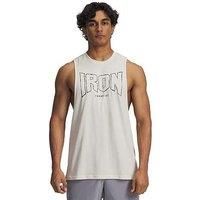 Under Armour Mens Training Project Rock Tank - Cream