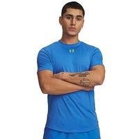 Under Armour Mens Chal Pro Short Sleeve T-Shirt Blue/Yellow S
