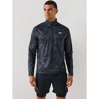 Under Armour Men's Tech 2.0 1/2 Zip Long Sleeve Top, Black