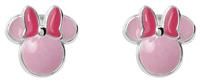 Disney Sterling Silver Minnie Mouse Pink Stud Earrings