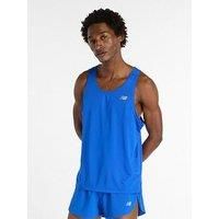 New Balance Mens Running Essential Tank - Blue