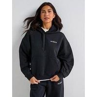 New Balance Womens Reimagined Fleece Oversized Hoodie - Black