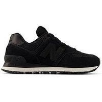 New Balance Women'S 574 Trainers - Black/Animal