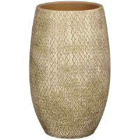 Latitude Run Allimae Ceramic Pot Planter Cream 50cm H X 30cm W X 30cm D