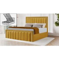 Brayden Studio Luciana Storage Bed Yellow Mustard Super King (6')