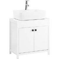 17 Stories Under Sink Cabinet Bathroom Vanity Unit Bathroom Storage Cabinet White 19cm H X 70cm W X 44cm D