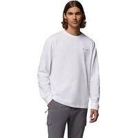 Columbia Men'S Black Butte Long Sleeve Graphic Tee - White