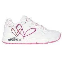 Skechers X Jgoldcrown Uno Twin Hearts Trainer - White