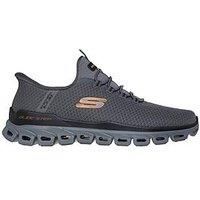 Skechers Glide- Step Noxus Slip- Ins Lace Trainers- Grey