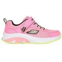 Skechers Younger Girls Trainers Elite Sport Tempo Hook and loop pink UK Size