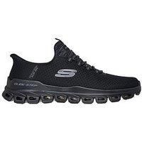 Skechers Men/'s Glide-Step Noxus Sneaker, Black Mesh/Pu, 8 UK