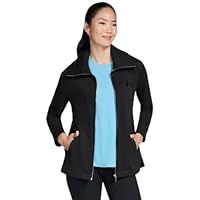 Skechers Women/'s GoSnuggle Tunic Full Zip Jacket Black