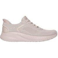 Skechers Women/'s BOBS Squad Chaos Current Muse Sneaker, Natural, 7 UK