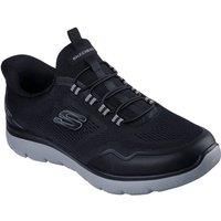 Skechers Summits Top Rate Textile Men/'s Black/Charcoal Trainers - UK 9