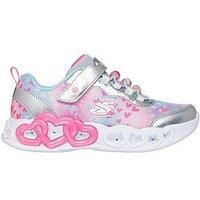 Skechers Lighted Bungee & Strap W/ Sparkle Mesh & Charms