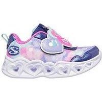 Skechers Lighted Sneaker W/ Oversized Heart Top Strap