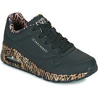 Skechers Women/'s UNO Love Sneaker, Black, 4 UK