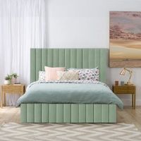 Brayden Studio Emiliya Storage Bed Duck Egg Single (3')
