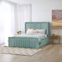 Brayden Studio Niels Storage Bed Duck Egg Super King (6')