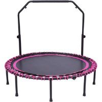 Freeport Park Round Backyard Trampoline Black/Pink 124cm H X 122cm W X 122cm D
