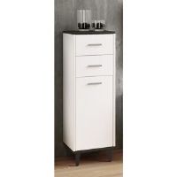 George Oliver Johannesburg Chest of Drawers Grey/Brown/Blue 97cm H X 32cm W X 28cm D