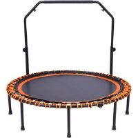 Freeport Park Round Backyard Trampoline Black/Orange 124cm H X 122cm W X 122cm D