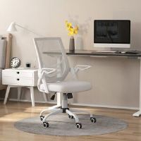 Inbox Zero Desk Chair Adjustable Arms White 94cm H X 62.5cm W X 55cm D