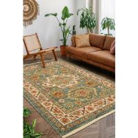 Langley Street Zoila Oriental Machine Woven Area Rug Red;Gold;Green Rectangle 80 x 150cm