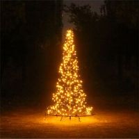 The Seasonal Aisle Xmas Haus Pre Lit Twinkling Christmas Tree with Copper Gold LEDs 3.5M 140cm H x 6.29cm L x 4cm D