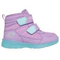 Skechers Lighted Water Repellent Double Strap W/ Chenille Lining